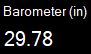 Barometer (lb/in²)